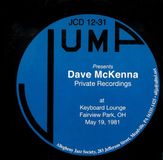 Sonic Rendezvous Jump Presents Dave McKenna Private Recordings At Keyboard Lounge (CD)