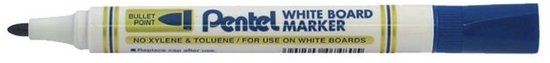 Pentel Whiteboardmarker MW85, Blauw, 12 Stuks