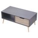 Salontafel FREJA Salontafel met lade grijs scandinavische stijl