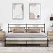 Maison Exclusive - Cadre de lit en métal sans matelas Chêne Sonoma 193x201 cm
