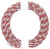 Donau Elektronik 210-05 Draad 2 x 0.04 mm² Rood, Wit 10 m