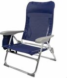 Colorbaby Strandstoel Madeira Opvouwbaar Marineblauw 46 x 58 x 87 cm