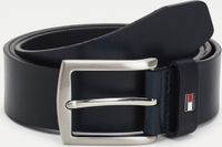 Tommy Hilfiger New Denton 3.5 leren riem voor heren, zwart, 100 cm