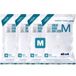 Plasticplace Vuilniszakken compatibel met Code M-packs │Witte Trekkoord Vuilnisvoeringen 12 Gallon/45 Liter │ 21,5 "x 78,11 cm (20 Count/5 Pack)