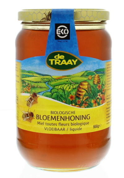 De Traay Honing Bloemen Vloeibaar Eko 900gr
