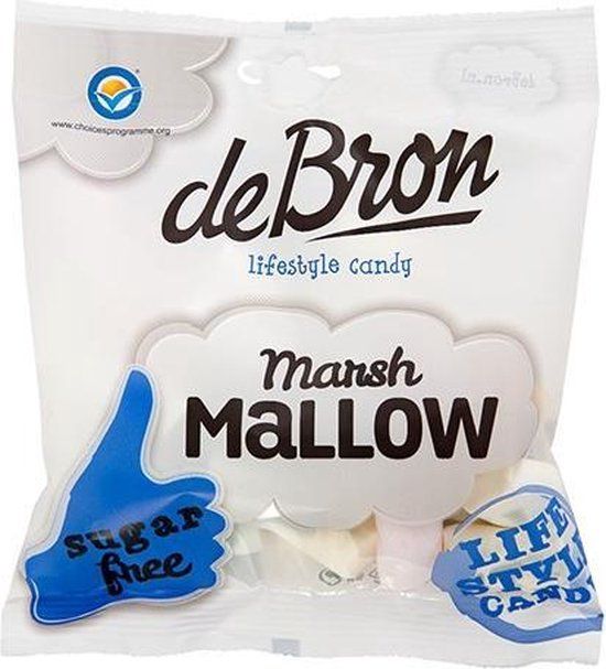 De Bron - Lifestyle Candy Suikervrije Marshmallows - 1 kg