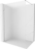 Mexen Kioto-X paroi de douche Walk-in 120 x 200 cm, verre dépolie 10 mm, chrome