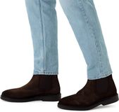 Manfield Heren Bruine suède chelsea boots - Maat 47