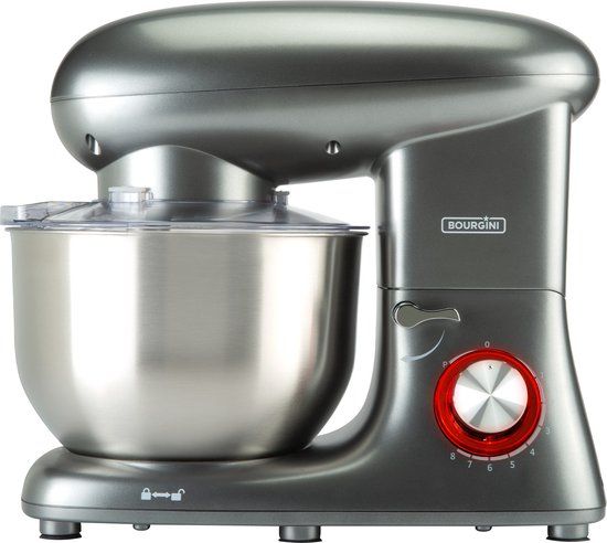 Bourgini Kitchen Chef Plus Keukenmachine - 5.5L - 1400W - Grijs