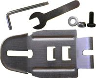 Polisport Metallic plate+screws for frame version ( set used under the seat to connect the seat shell to the metallic tube) Chrome
