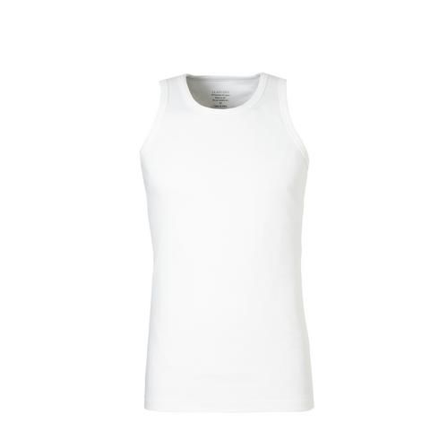 Claesen's Rib Singlet Set van 2 Wit