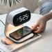 ibettertec Wireless Charger, 3 in 1 Inductive Charging Station, Alarm Clock and Night Light Induction Charger (for iPhone, Samsung, Apple Watch, AirPods, Other Qi-Certified iPhone, Digital Clock, Wireless Charging Station, 3 Brightness Levels, 15W, White)