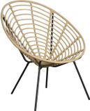 Hioshop Relax lounge stoel naturel