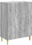 vidaXL Dressoir Grijs Sonoma 66 x 34,5 x 90 cm Bewerkt hout