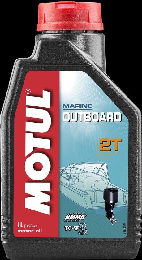 Motul Outboard 2T 1L Rood Zwart Universeel Motortuning