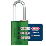 ABUS Cijferslot 145/20 Groen - Hangslot, Kofferslot, Lockerslot