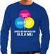 Bellatio Decorations Apres ski sweater voor heren - Apres ski instructor - blauw - M