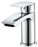 Merkloos Badkamer mengkraan met watervaluitloop - Ergonomische keramische tuit
