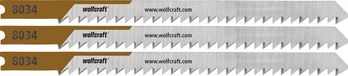 wolfcraft - MDF decoupeerzaagbladen voor hout - Decoupeerzaagblad Fijne snede - HCS-blad met U-schacht – 8034000