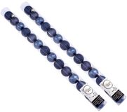 Decoris Mini boules de Noël - 28x pc - bleu foncé - D3 cm - plastique