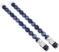 Decoris Mini boules de Noël - 28x pc - bleu foncé - D3 cm - plastique