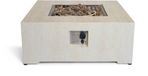 Happy Cocooning Vuurtafel Estate Square 88 Beige - Composiet - Gas - 88x88x36 cm