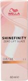 Wella Shinefinity Nº 08/38 Glaze de couleur permanente 60 ml