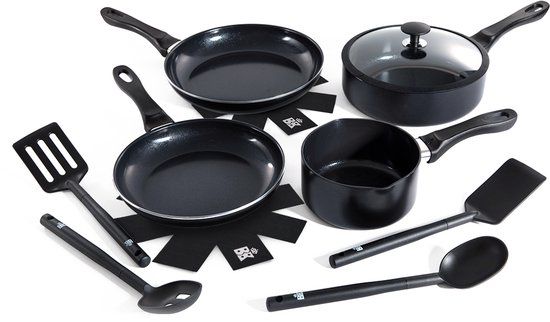BK Vivid 11-delige pannenset - Zwart - Keramisch - PFAS-vrij