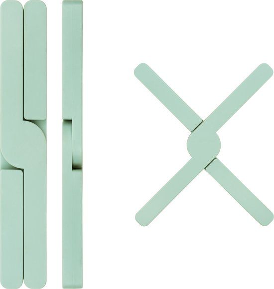 Krumble Pannenonderzetter - Opvouwbaar - Lichtgroen