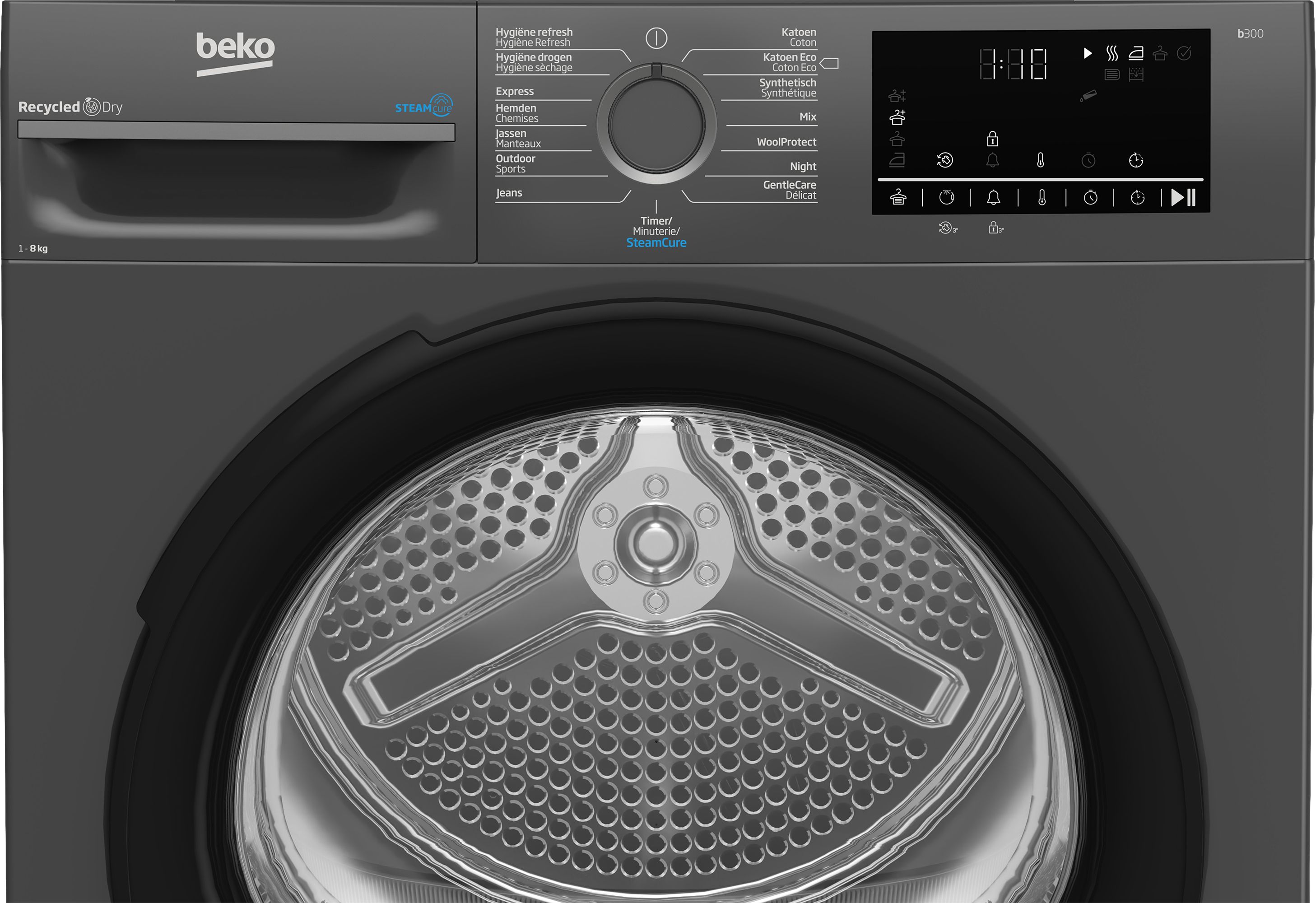 Beko BM3T3824A Warmtepompdroger - 8 kg - Antraciet
