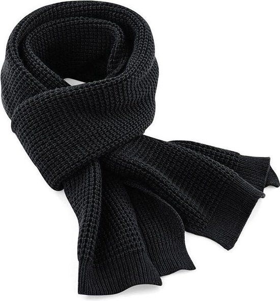Jumada's Sjaal - Gebreide - Zwart - Unisex - Polyacryl