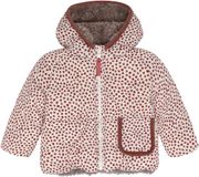Noppies Baby Winterjas - Reversible - Maat 74 - Polyamide - Dierenprint - Witgrijs