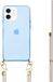 xoxo Wildhearts iPhone 12 hoesje met koord - Blauw