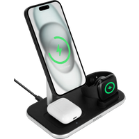 BlueBuilt 3-in-1 Draadloze Oplader met Qi2 15W - Zwart