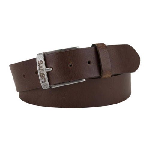 Levi's leren riem New Duncan donkerbruin
