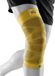 BAUERFEIND NBA Sport compressieknieband Geel/Lakers XL Textiel Gemiddelde ondersteuning
