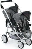 Bayer Chic 2000 Tweeling Poppenwagen vario Jeans Grey - Grijs