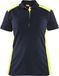Blåkläder Blaklader Dames poloshirt piqué 3390-1050 - Donker marineblauw/High Vis Geel - XXXL