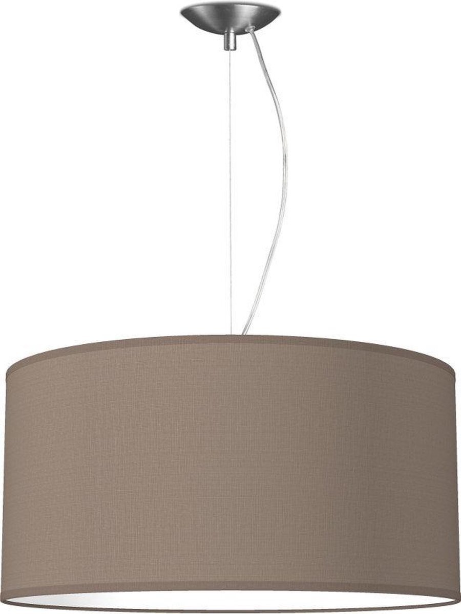 Home Sweet Home hanglamp Bling - verlichtingspendel Deluxe inclusief lampenkap - lampenkap Ø 50 cm - pendel lengte 100 cm - geschikt voor E27 LED lamp - taupe