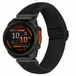 By Qubix Qubix Elastische Solo Loop Nylon Bandje voor Garmin Fenix 8 - 20mm Quickfit - Zwart