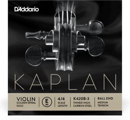D'Addario Kaplan Golden Spiral Solo E Snaar Viool 4/4 - Medium Tension