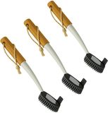 Concorde Brosse à vaisselle avec tête en silicone - 3x - 27 cm - Bois