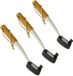 Concorde Brosse à vaisselle avec tête en silicone - 3x - 27 cm - Bois