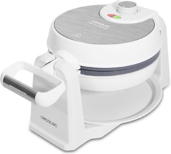 Cecotec Fun Gofrestone Sphere Wafelijzer - 1000W - Wit/Zilverachtig