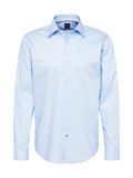Hugo Boss BOSS Joe regular fit overhemd - popeline - blauw gestreept - Strijkvriendelijk - Boordmaat: 38