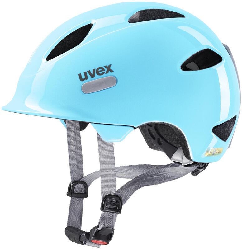 UVEX oyo, Fietshelm Unisex-Jeugd, cloud blue - grey, 45-50 cm