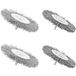 Jeu de brosses - pour désherbeuse électrique – 2x acier & 2x nylon | convient universellement