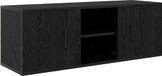 vidaXL meuble TV, 100 x 31,5 x 35 cm, noir, aspect chêne