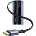Baseus Externe Batterij Baseus EnerGeek GR11, 10000mAh, 100W, QC + PD, 1 x USB-A - 2 x USB-C, Grijs E0027A01