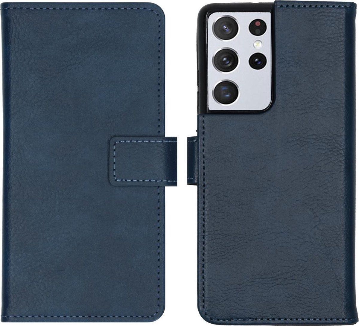 imoshion Booktype hoesje Samsung Galaxy S21 Ultra - Donkerblauw - Kunstleer